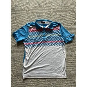 Pin High Performance Polo Shirt - Multicolor -‎ Large - Polyester